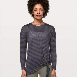 Lululemon Tie Your Practice Long Sleeve Top